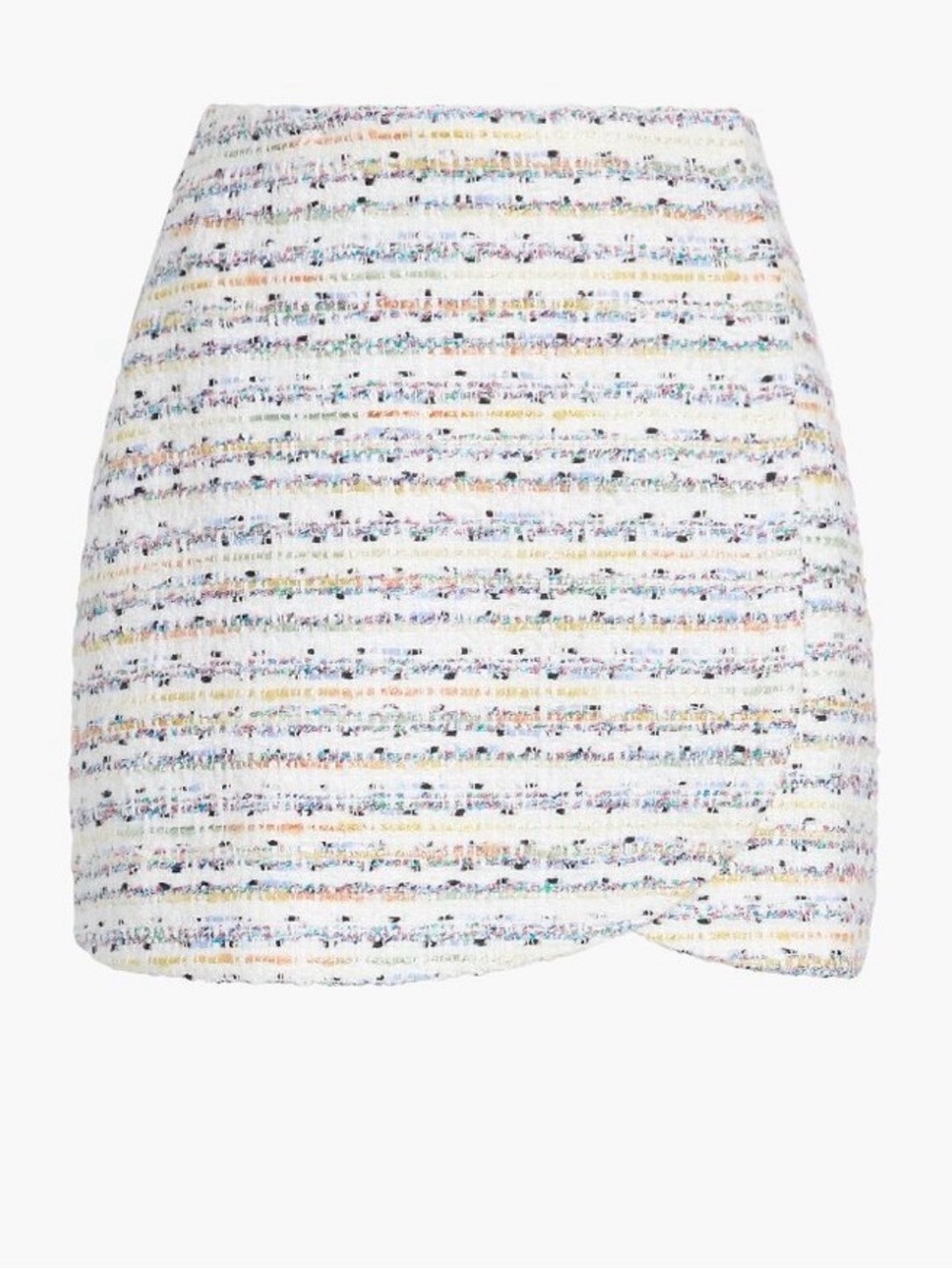 Hill House Home Lola Tweed Mini Skirt Women’s Medium Bouclé white preppy
